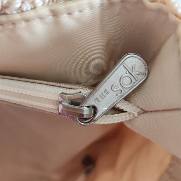 The Sak Natural Beige Handmade  Crochet Boho Casual Shoulder Bag Purse Tote - Picture 9 of 16